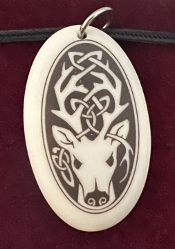 Necklace Pendant Stag (Oval)